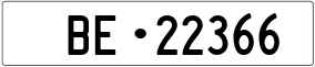 Trailer License Plate